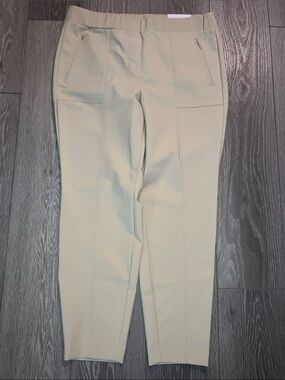 Lane Bryant Beige Ponte Ankle Trousers